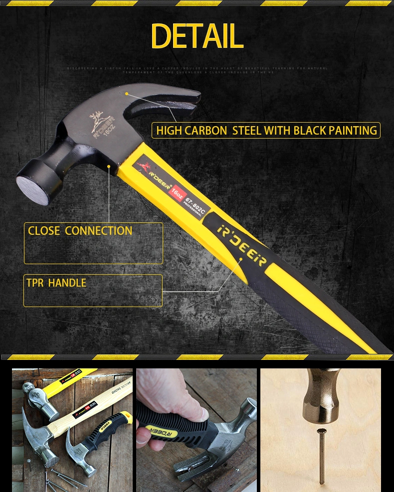 High Carbon Steel Claw Hammer