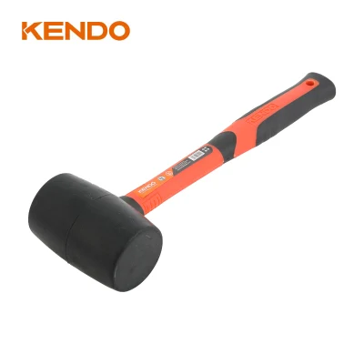 Mazo de caucho negro Kendo con núcleo de mango de fibra de vidrio antideslizante y de alta resistencia que ayuda a absorber las vibraciones