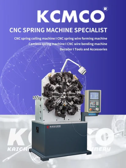 Máquina bobinadora de resortes de compresión CNC de 6 mm y máquina bobinadora de resortes