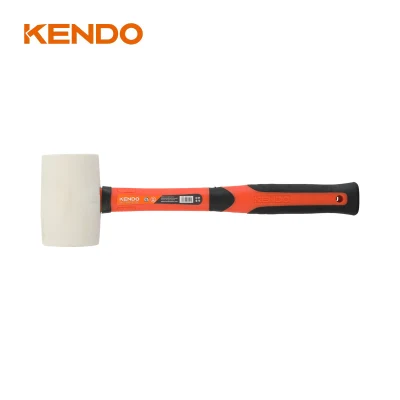 Mazo de goma blanca Kendo ideal para aplicaciones de instalación de azulejos, construcción, carpintería y automoción.